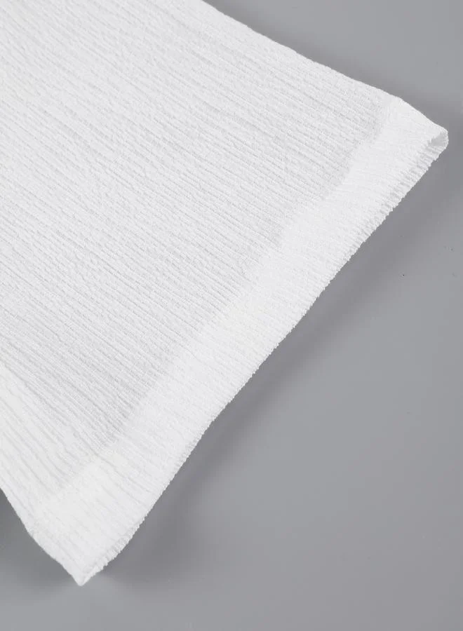 Take Two  Men White Textured Short Sleeve Shirt for Men | Best Price UAE